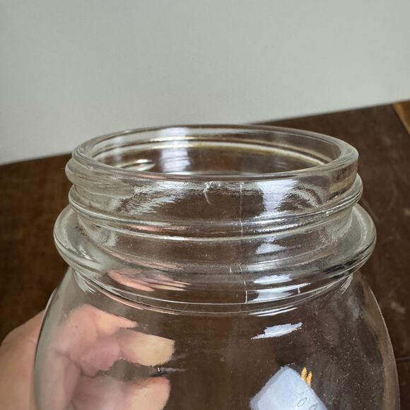 Rare Vintage Kinsella 1874 TRUE MASON Clear Glass Canning Jar Quart Size - Picture 6 of 9